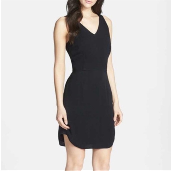 Chelsea28 Black Open Back Twist Dress, size small - Picture 2 of 7